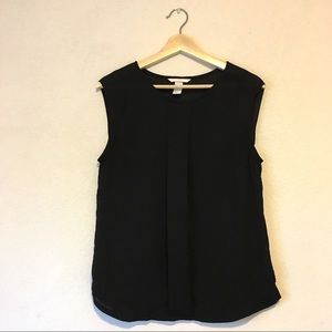 Black H&M Cap-Sleeve Blouse